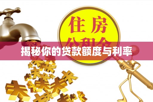 柯桥揭秘你的贷款额度与利率