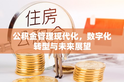 柯桥公积金管理现代化，数字化转型与未来展望